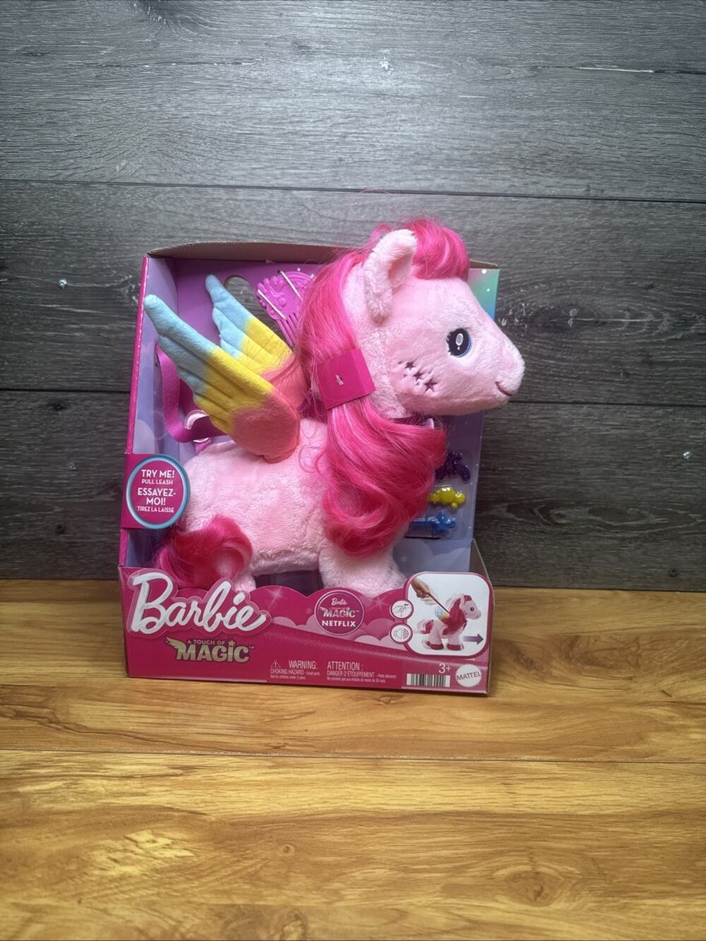 Barbie Walk N Flutter Pegasus Musical Plush Toy with Comb and Accessories